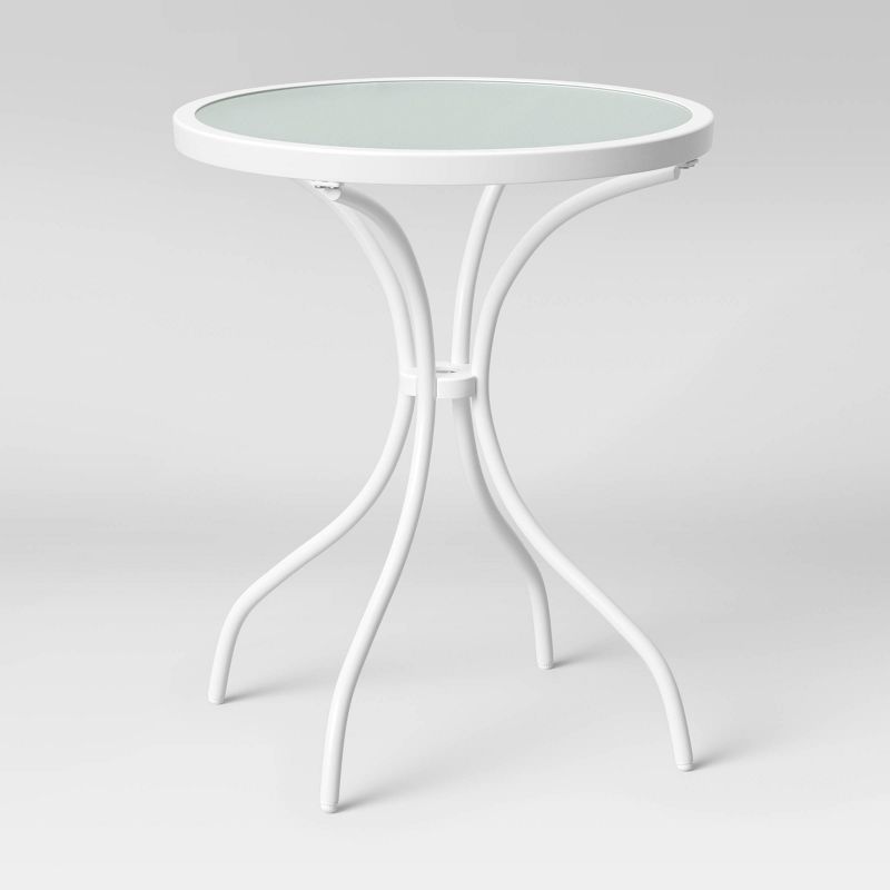 3pc Steel Bistro Set Gray - Nuu Garden