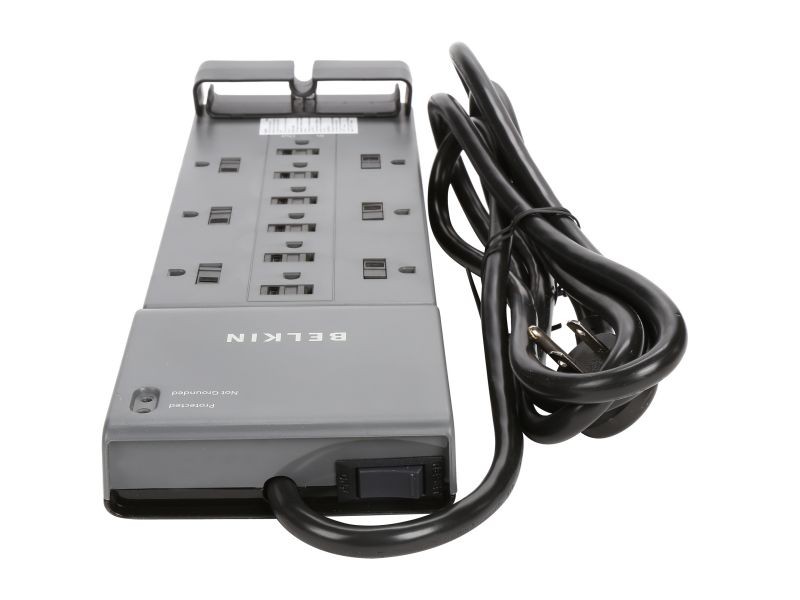 Uninex PS102 RF Remote Control Power Managed 6-Outlet Energy Controlled Surge Protector, Eliminates Standby Idle Electricity Usage, 6-Foot