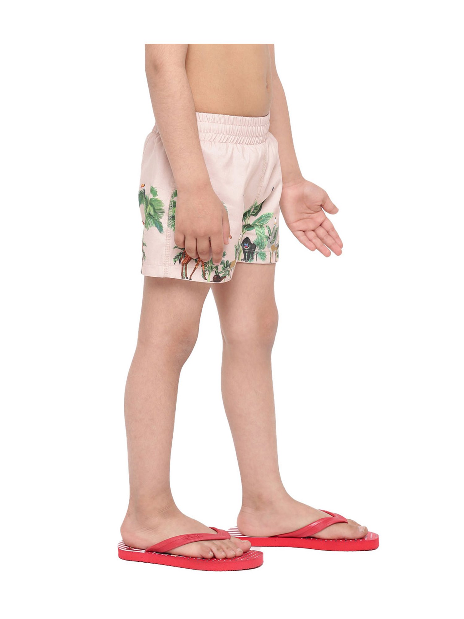 IO Kids Pink Printed Shorts