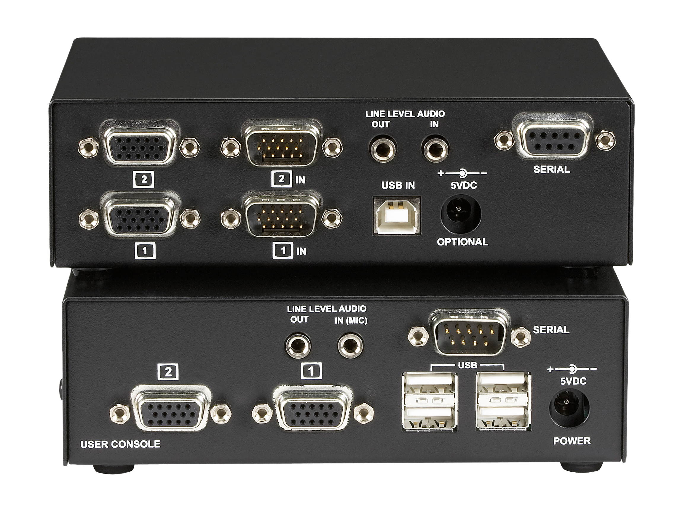 Black Box ACU6222A CATx USB KVM Extender - Dual-Head VGA with Serial and Audio