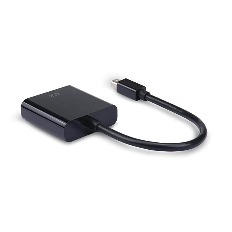 Mini DisplayPort to VGA Adapter, 1080P Thunderbolt to VGA Adapter Male to Female Converter for MacBook Pro 2016/2015, ThinkPad, Surface Pro, Dell