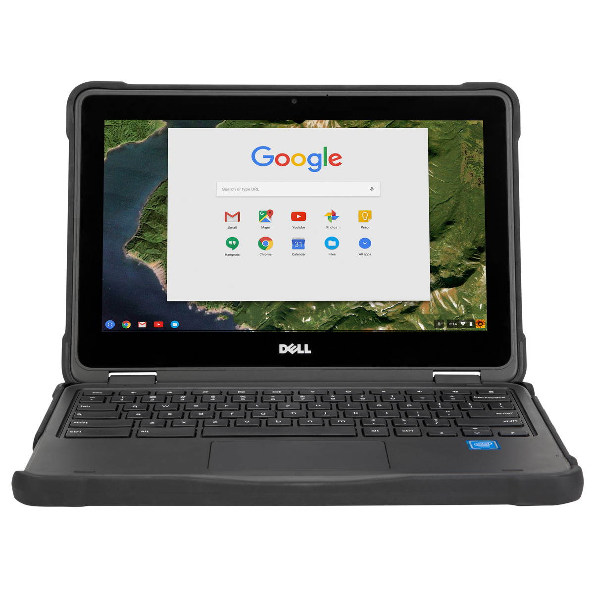 Targus THZ710GL Commercial-Grade Form-Fit 360 Degree Cover for Dell Chromebook 3189 11.6 inch Notebook - Black