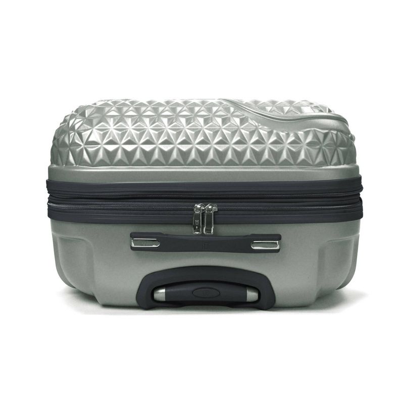 FUL Disney Mickey Mouse Textured 3pc Hardside Spinner Luggage Set - Silver