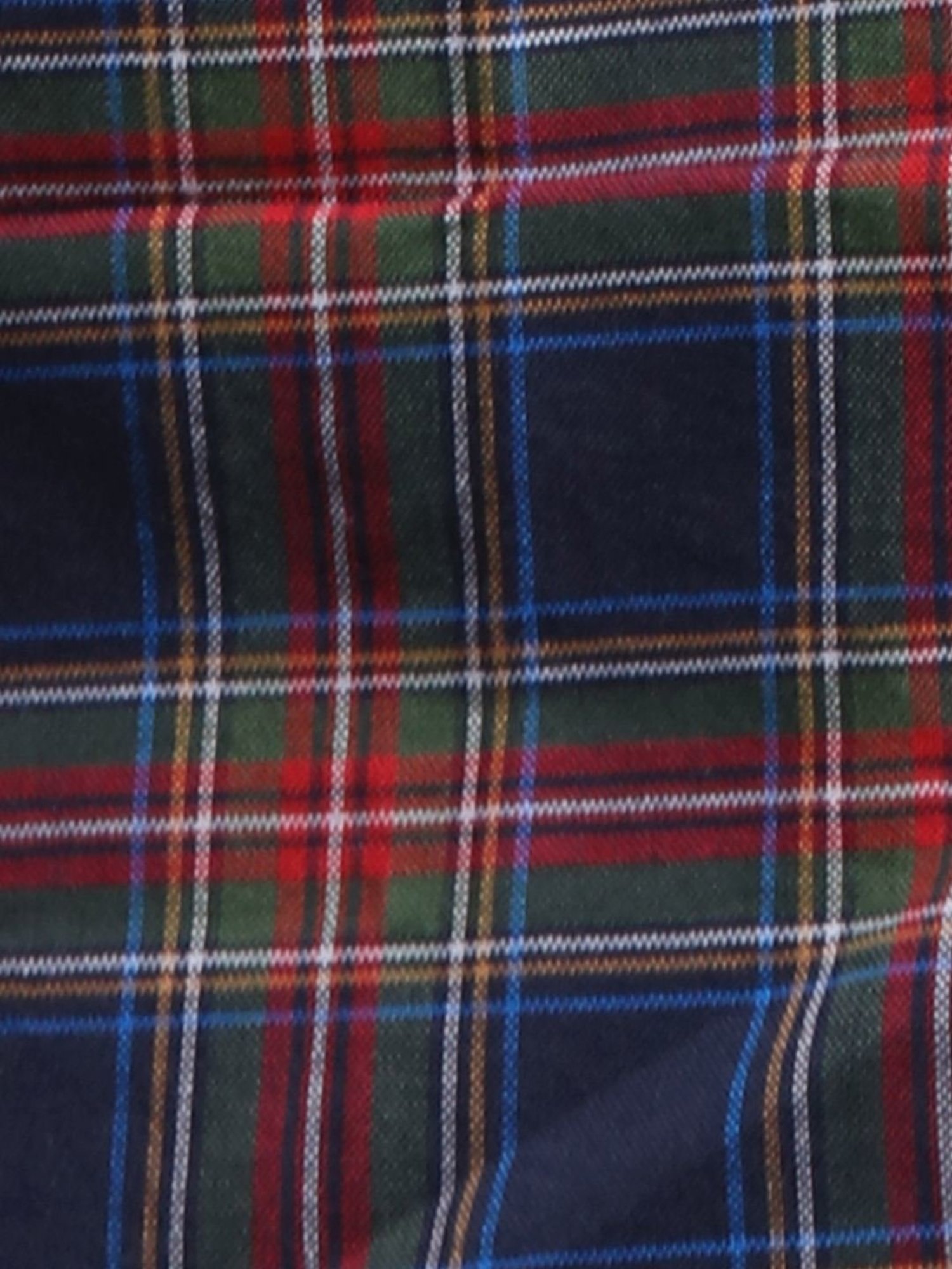 ColorPlus Blue Cotton Regular Fit Checks Shirt