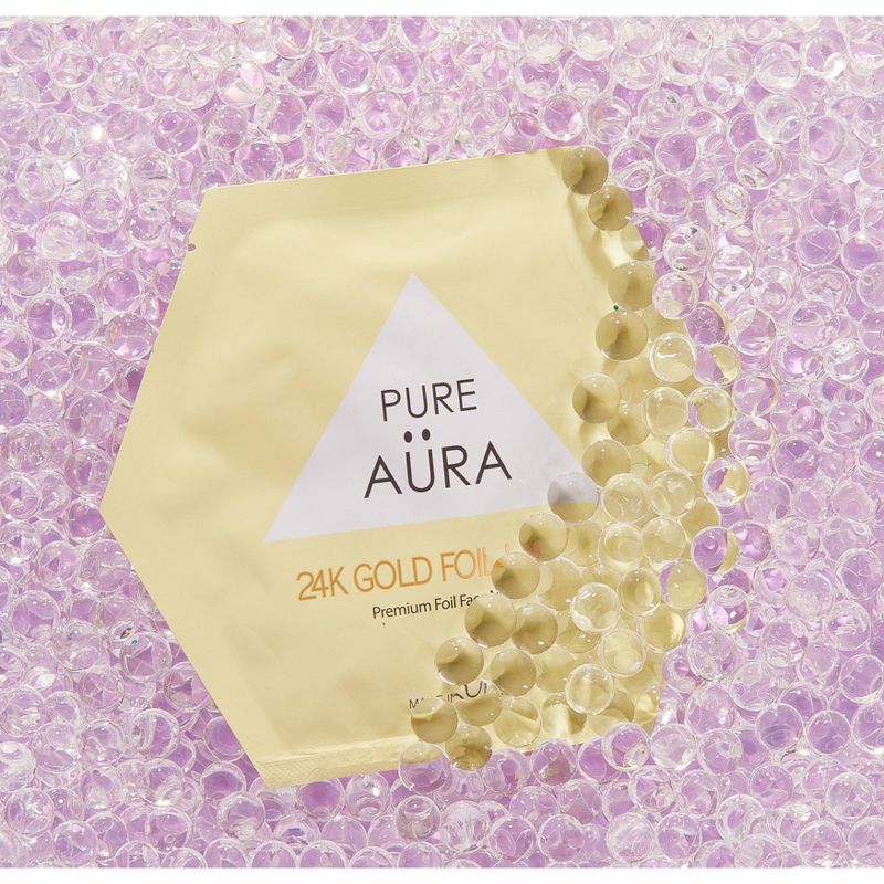 Pure Aura 24k Gold Foil Mask - 0.88 fl oz