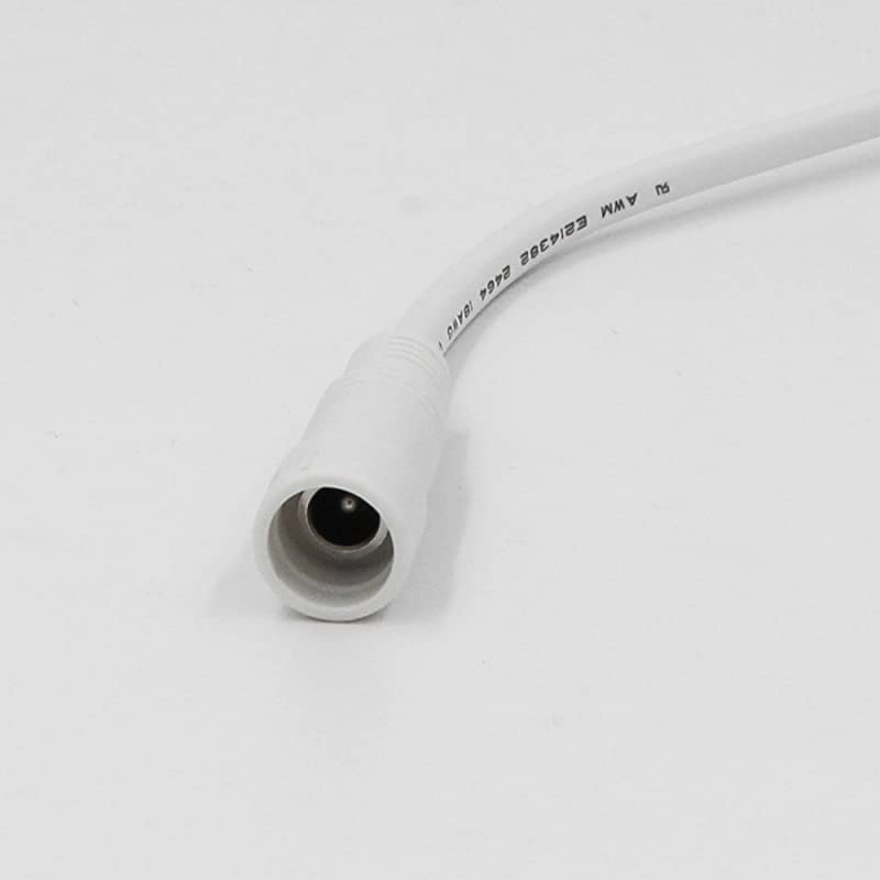 20ft 2.1mm x 5.5mm DC Power Plug Extension Cable Male to Female for 12v Security Camera/LED Strip Lights 18AWG Heavy Duty Cord