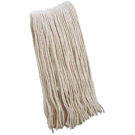 Libman Cut-End Wet Mop Head Recycled Cotton Blend 20 oz. White 00975