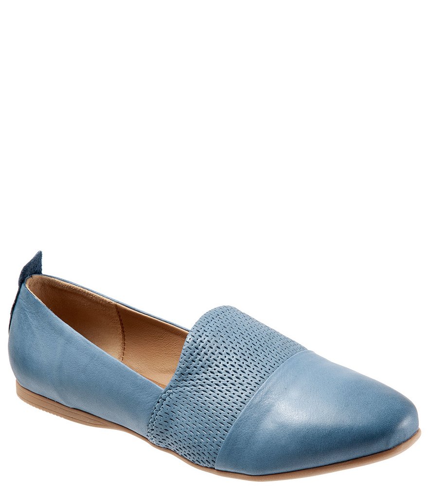 Bueno Katy Perforated Leather Slip-Ons