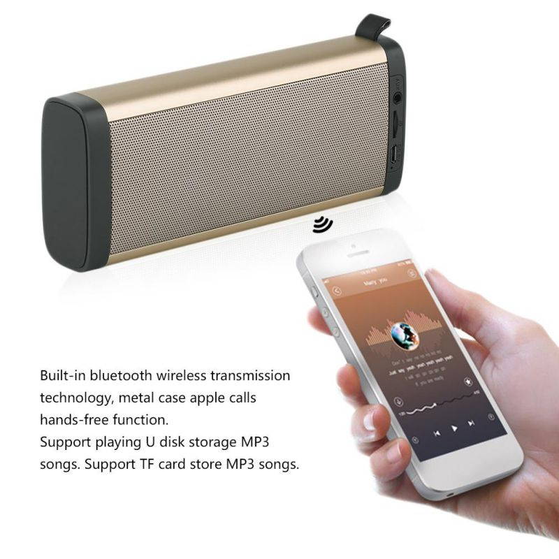 Metal Wireless Bluetooth V3.0 Speaker Theater Party Speaker 3.5MM Speaker