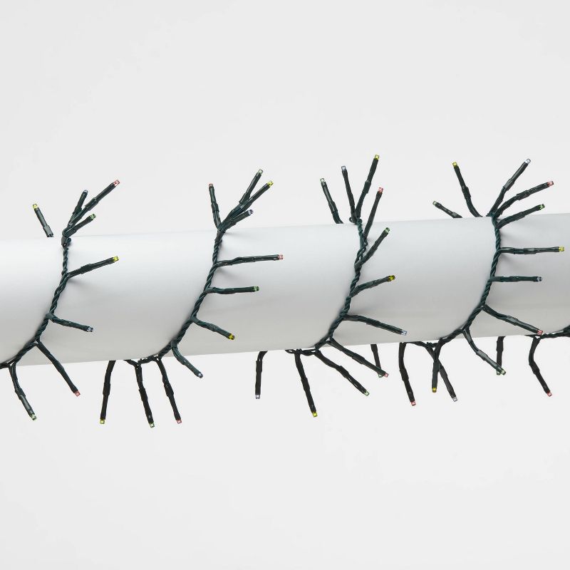 Christmas Garland String Lights 300ct LED 8 Function Multicolored with Green Wire - Wondershop™