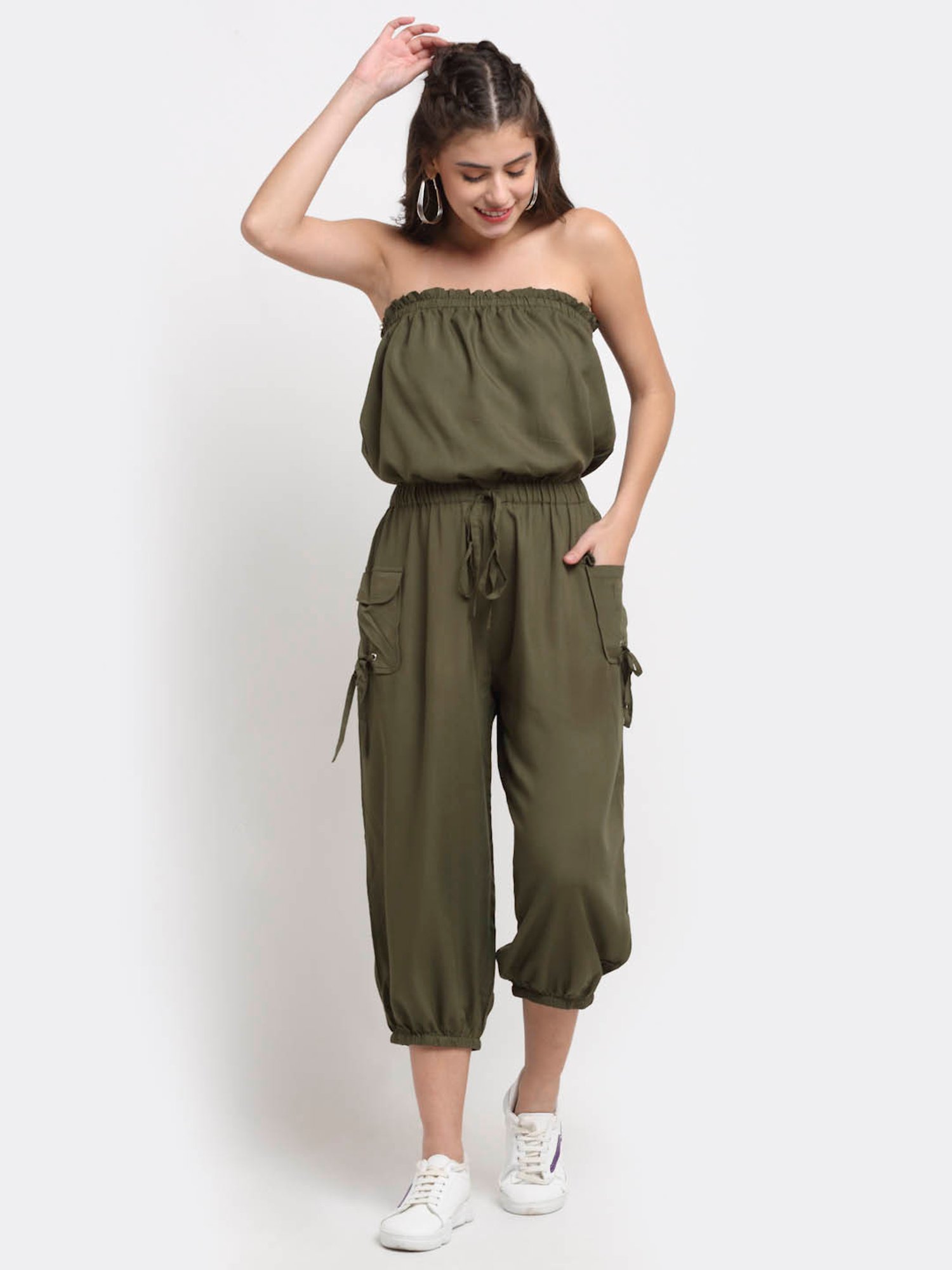 NEUDIS Olive Tube Jumpsuit