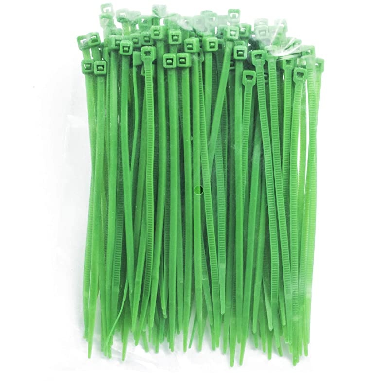 Inch Zip Ties 300pcs Nylon Cable Ties GREEN