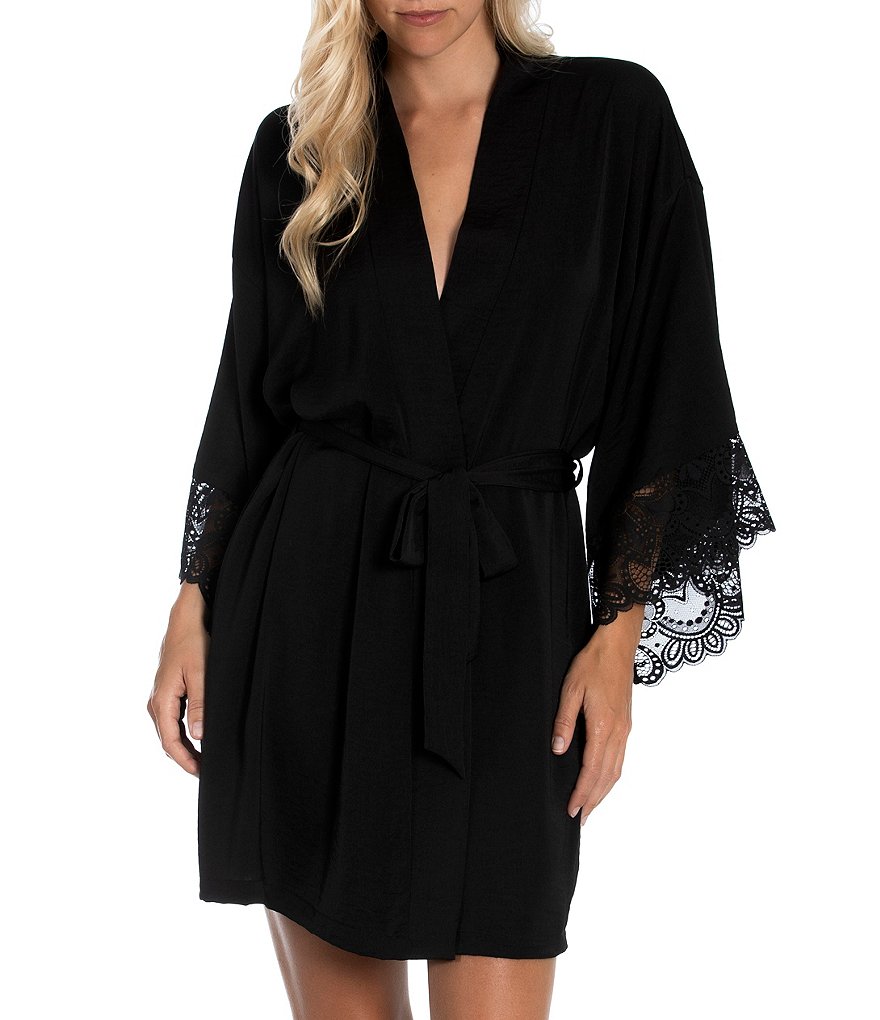 Little Giraffe Luxe Satin Snow Leopard Wrap Robe