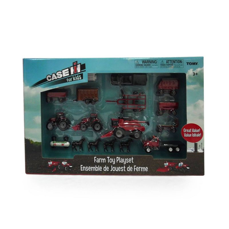 TOMY Case IH 1:64 Scale 20 Piece Vehicle Value Set