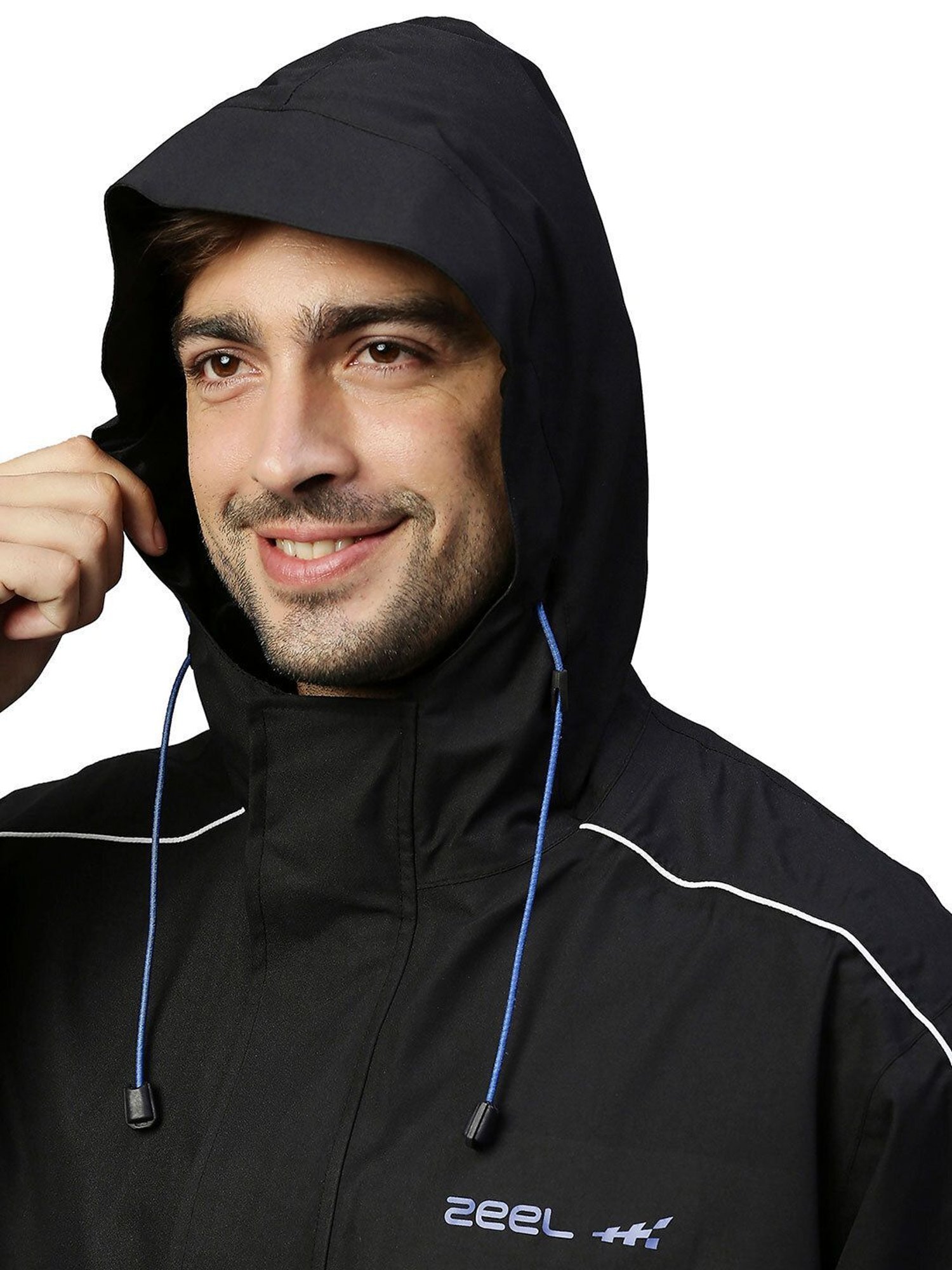 Zeel Black Regular Fit Raincoat Set