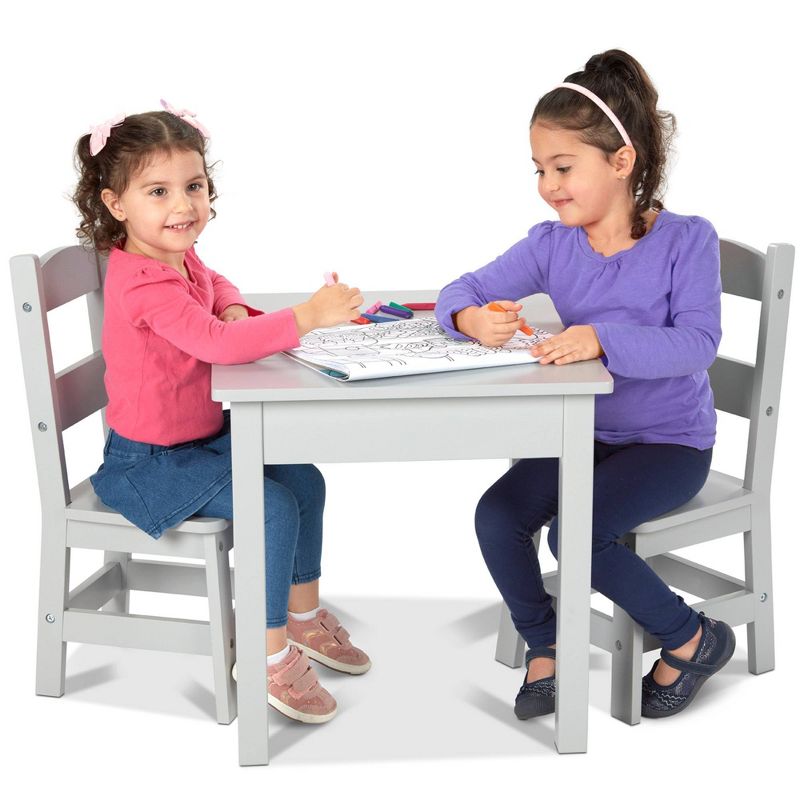 Melissa & Doug Wooden Child's Lift-Top Desk and Chair - Honey