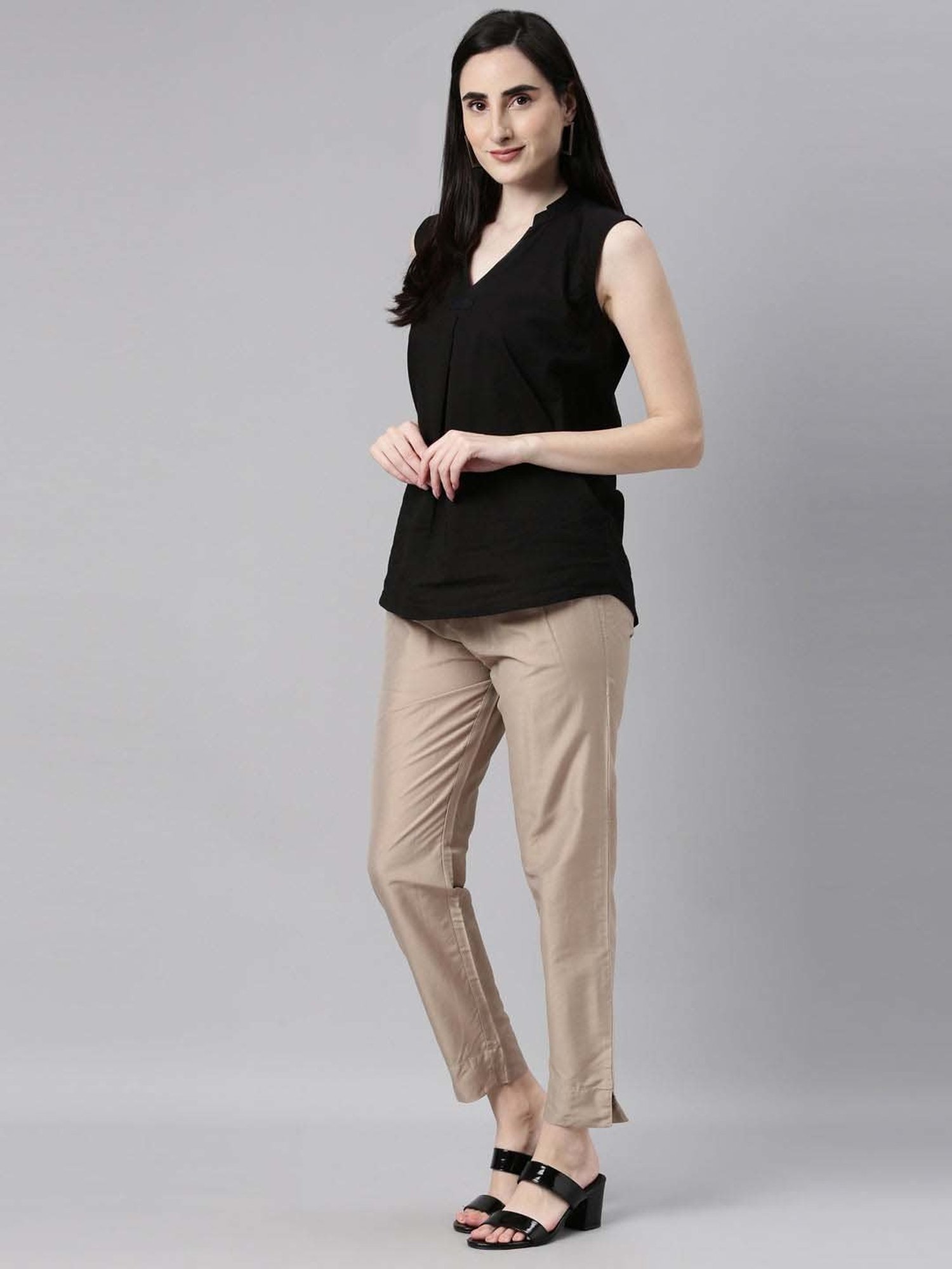 Go Colors! Hazelnut Tapered Fit Pants