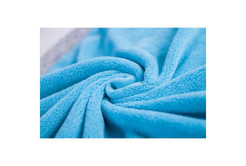 Bacati - Elephants Aqua/grey Embroidered Blanket