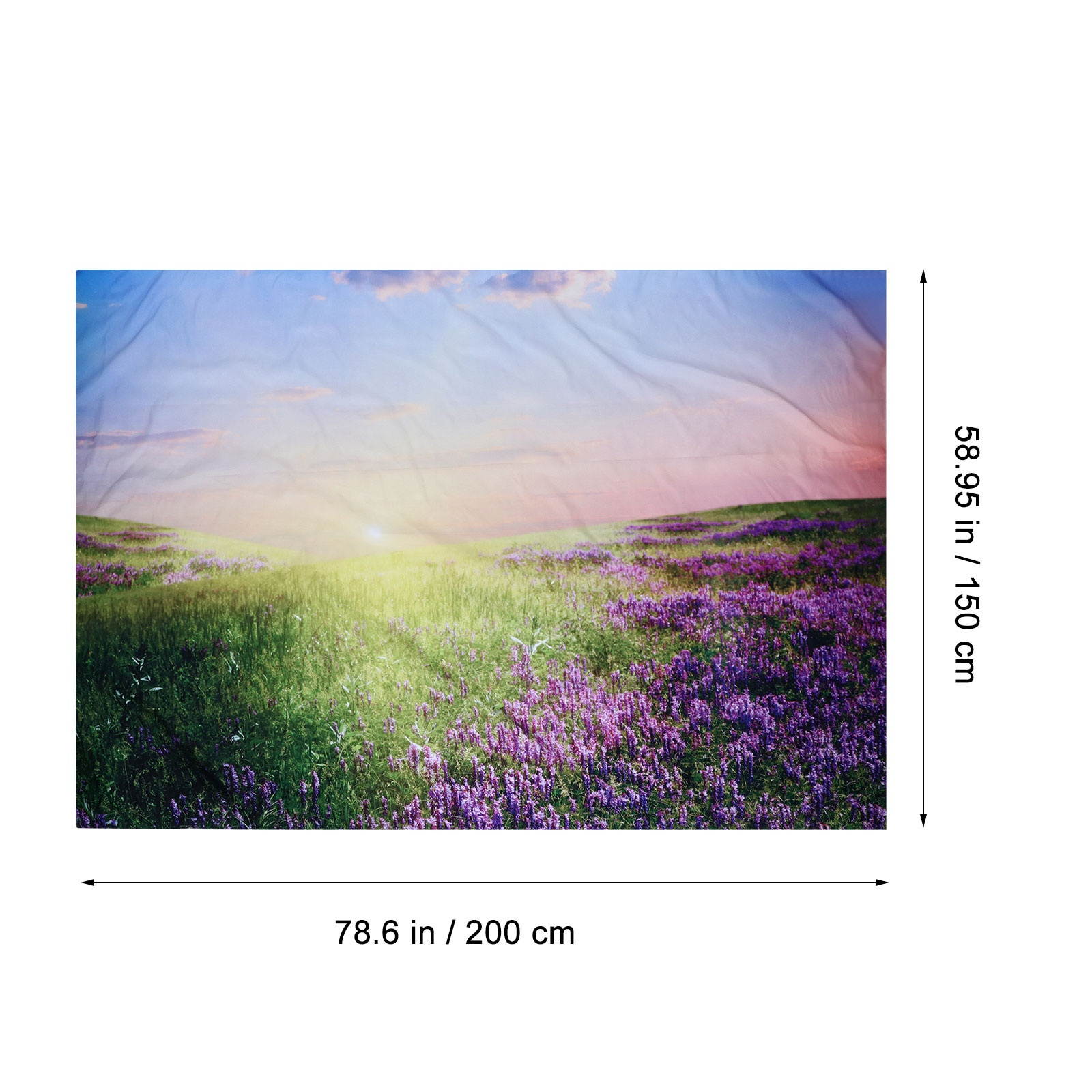 Creative Tapestry Natural Scenery Illustration Background Wall Hanging Cloth