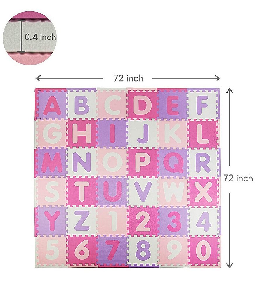 Tadpoles 36 Piece Foam Playmat Set, ABC