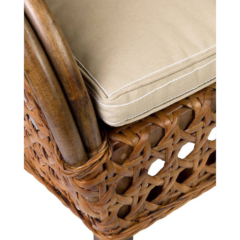 Margherita Rattan Accent Chair Brown - East at Main