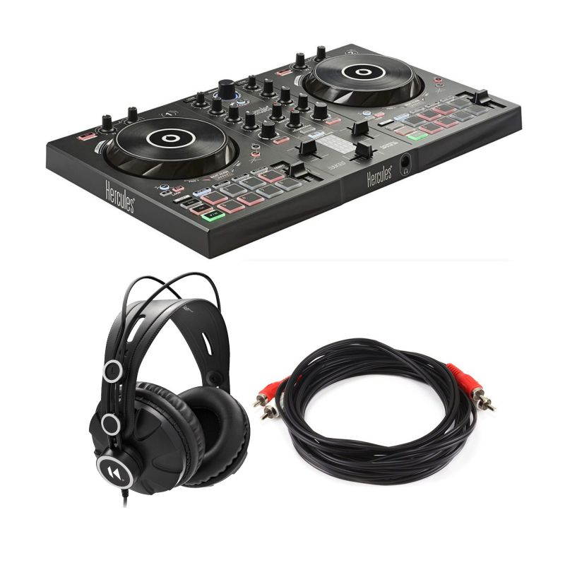 Hercules DJControl Inpulse 300 2-Channel USB Controller with Headphones Bundle