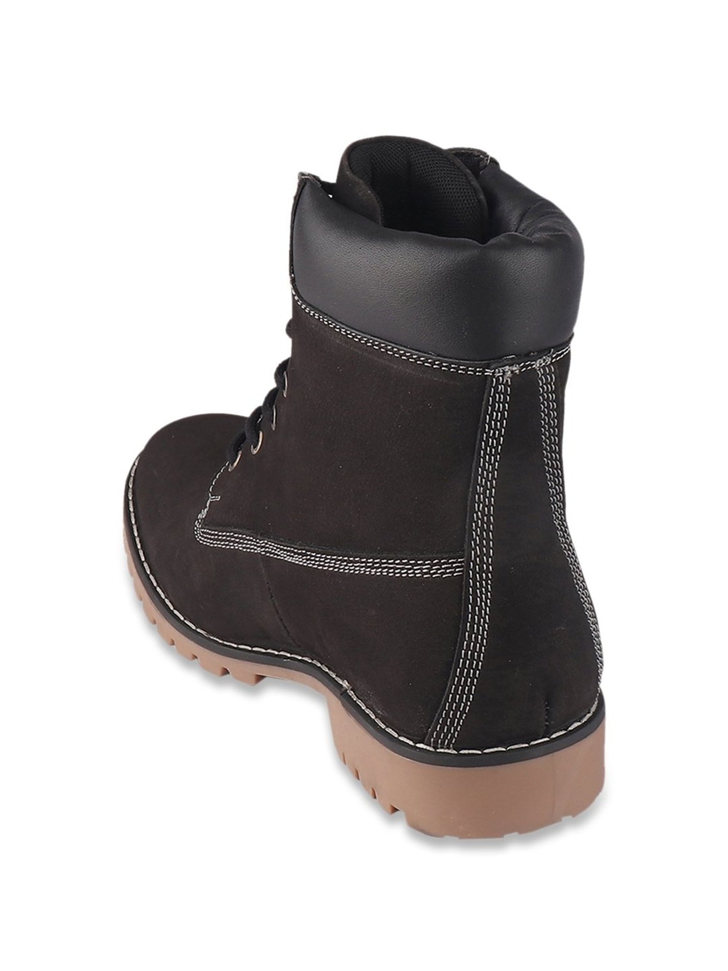 Red Chief Men's Black Derby Boots