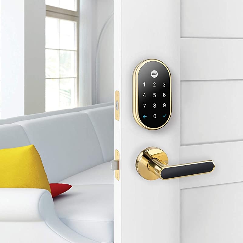 Nest Yale Lock Smart Lock Deadbolt System for Keyless Entry Brass