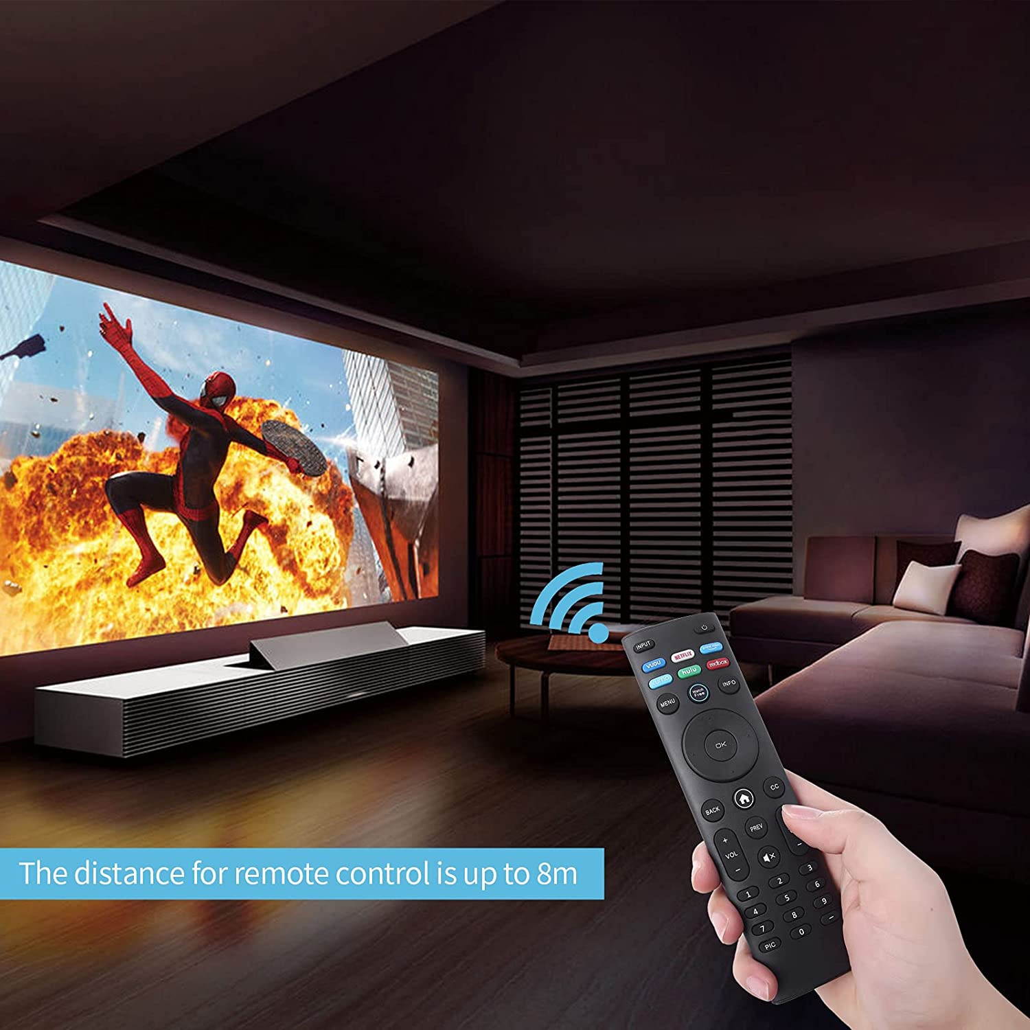 New XRT140 Universal Watchfree Remote Control for All VIZIO LED LCD HD 4K UHD HDR Smart TVs