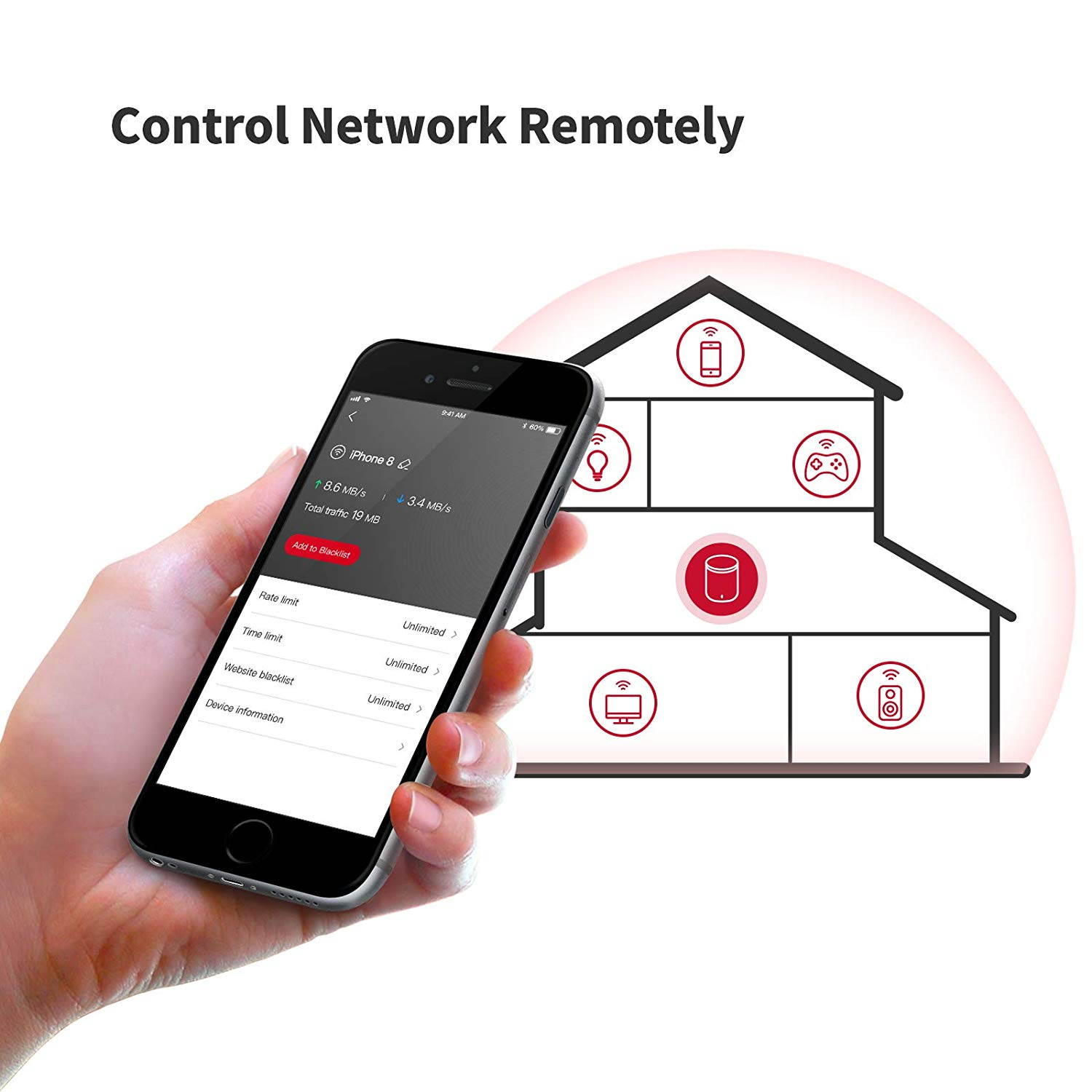 Velop Mesh Router Wall Mount Node Holder for Velop Whole Home Mesh WiFi System Router Holder Router Bracket Fits AC DualBandTriBand Velop Models