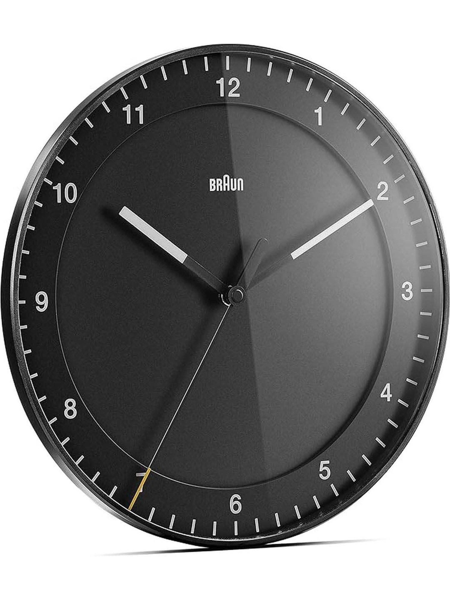 Braun Black Digital Wall Clock With Indoor Temperature, Date & Day