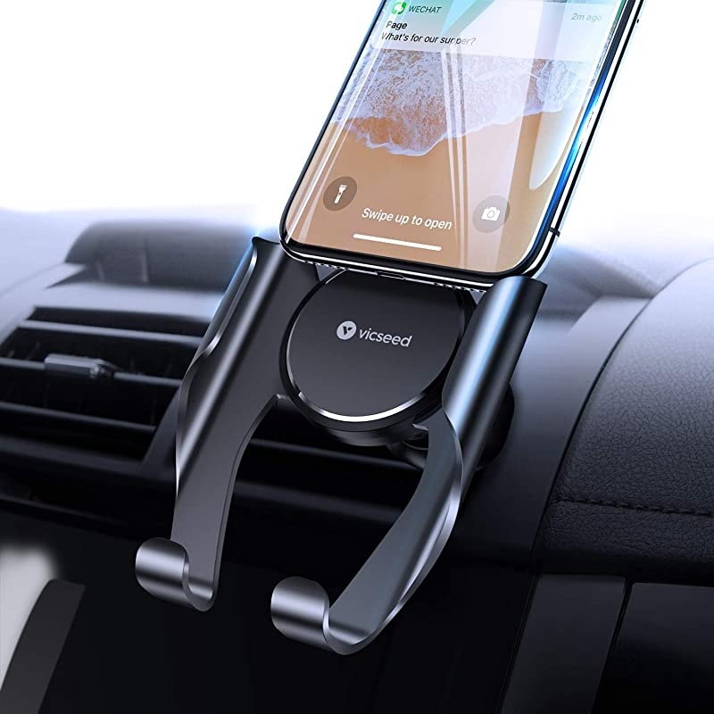 Car Phone Mount, Air Vent Phone Holder for Car, Handsfree Cell Phone Car Mount Fit for iPhone 12 Pro Max Mini SE 11 Pro Max XR Xs Max Xs X 8 7