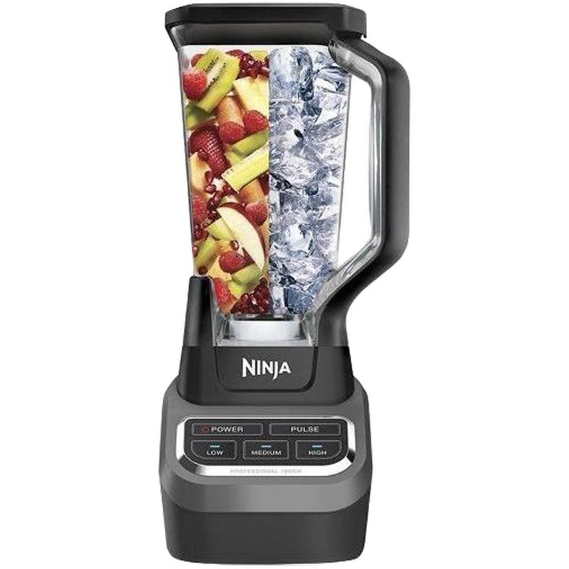 Ninja 100 Recipe Book & Professional Work Top Blender (Certified Refurbished)