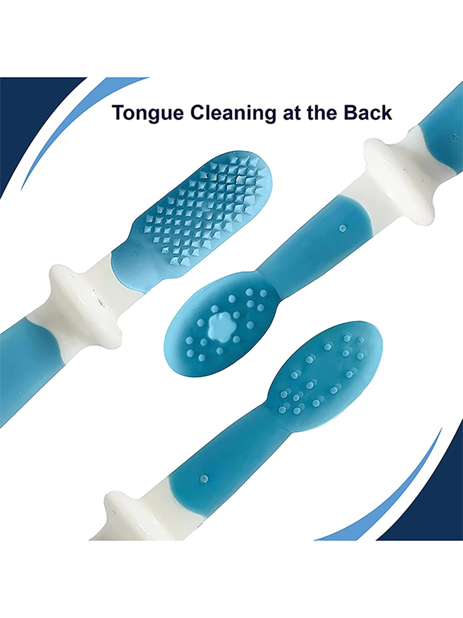 LuvLap Baby Training Toothbrush Set (Blue)