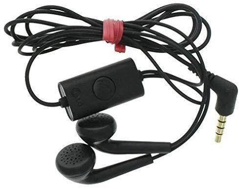 Black 3.5mm Stereo Headset Handsfree Earphone with Mic for MetroPCS Kyocera Hydro Wave - MetroPCS LG G Stylo - MetroPCS LG Leon - MetroPCS LG Optimus Exceed 2 - MetroPCS LG Optimus F6