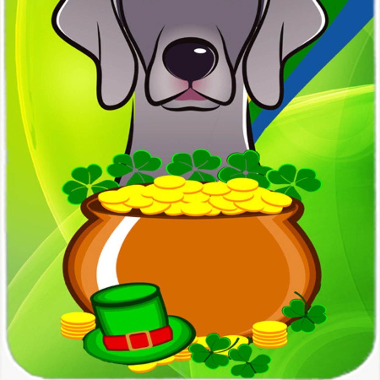 Weimaraner St. Patrick's Day Mouse Pad, Hot Pad or Trivet BB1975MP