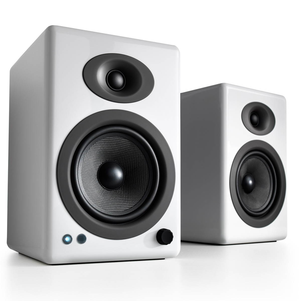 Audioengine A5+ Wireless Powered Bookshelf Speakers - Pair (White)
