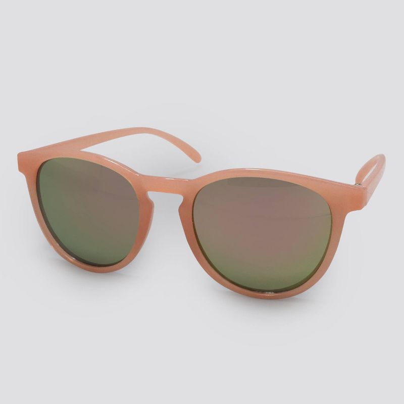 Women's Round Plastic Silhouette Sunglasses - Wild Fable™ Pink