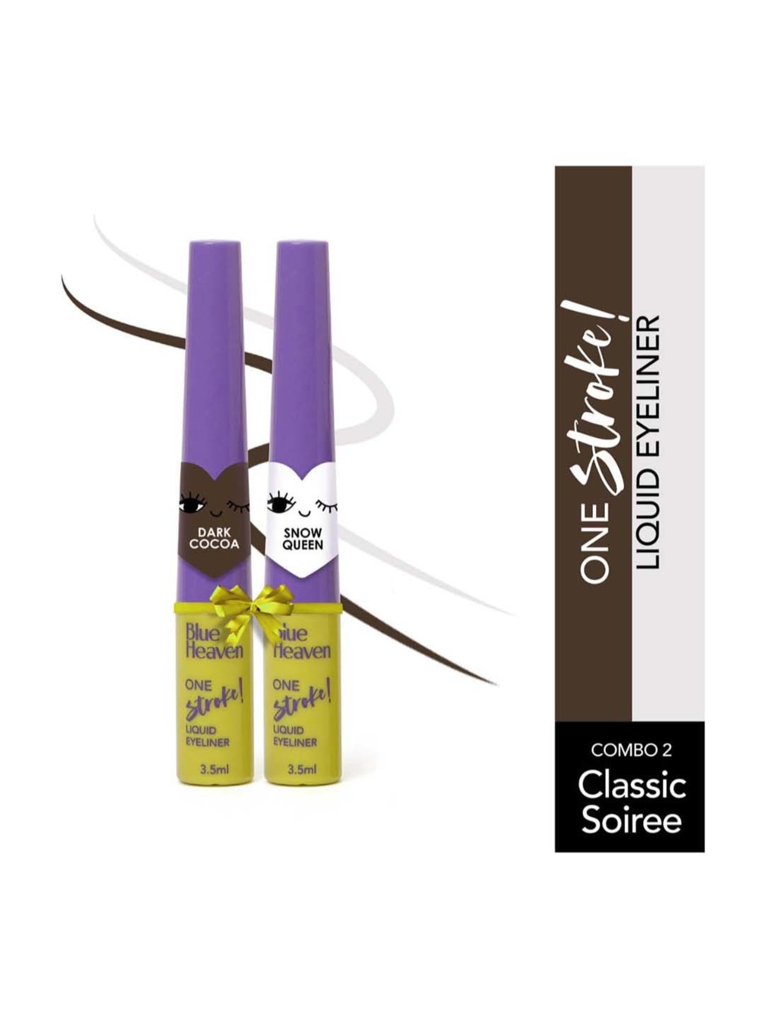 Blue Heaven One Stroke Liquid Eyeliner Classic Soiree - Pack of 2