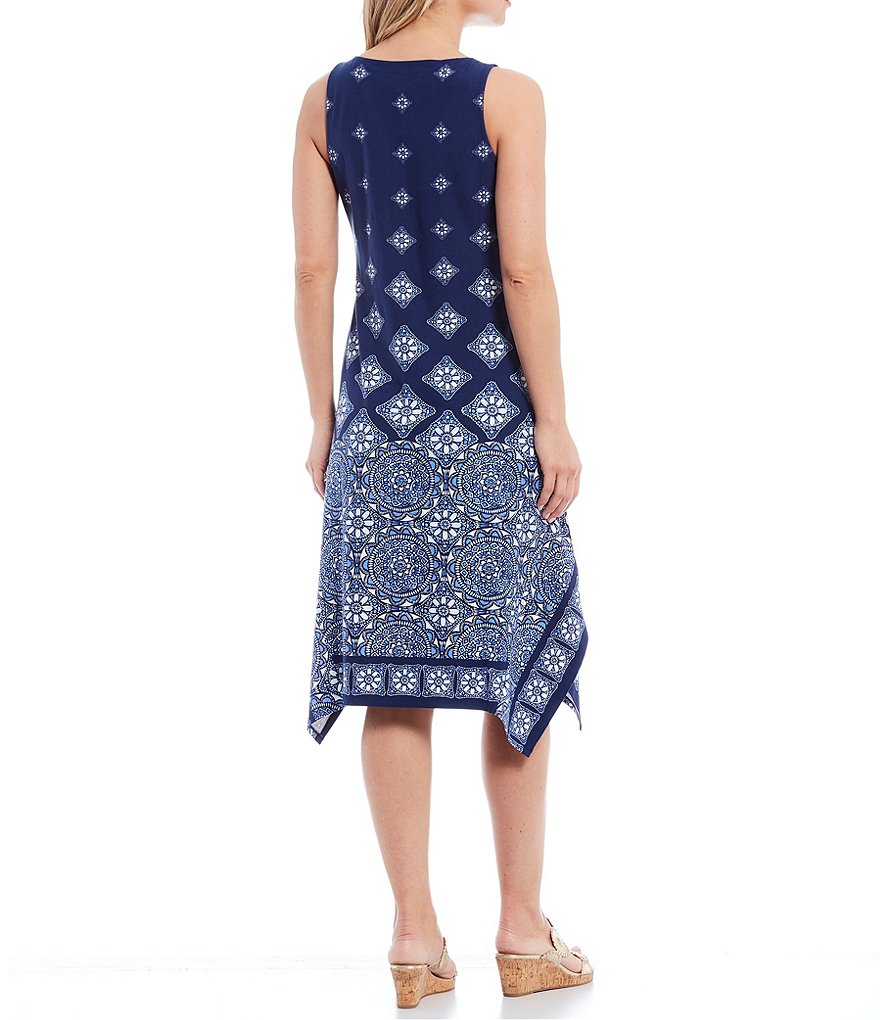 Tommy Bahama Caribbean Dream Sleeveless V-Neck Midi Dress