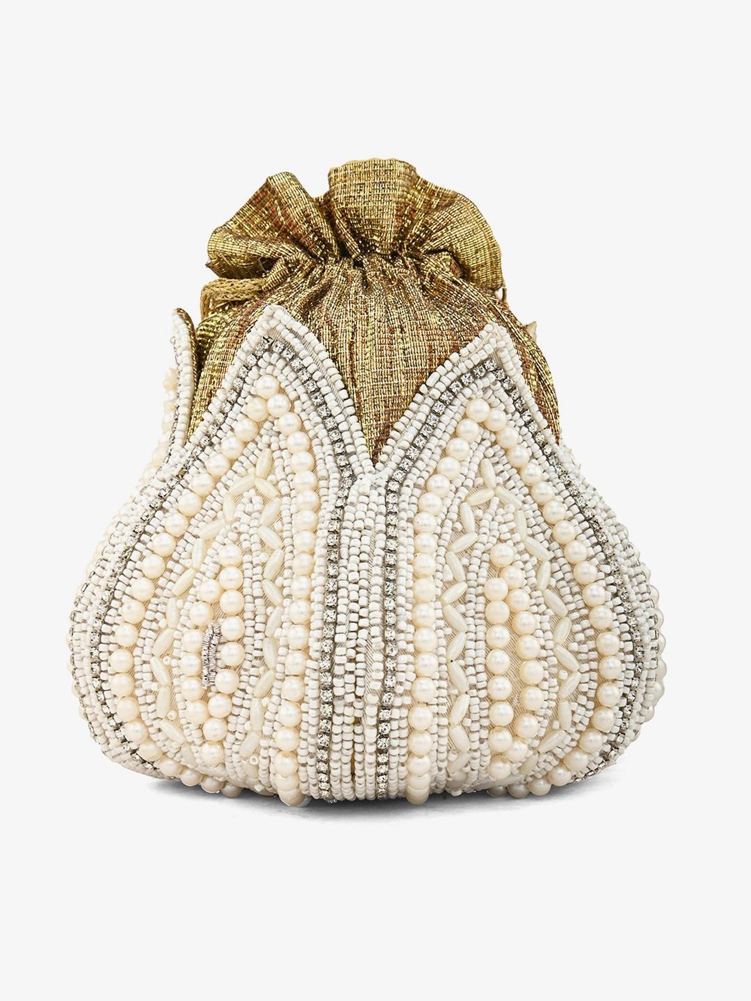 Gaurapakhi Golden Embellished Potli