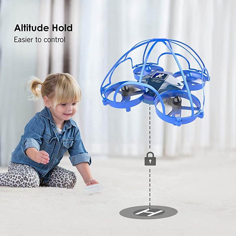 Mini Drone RC Nano Quadcopter Best Drone for Kids and Beginners RC Helicopter Plane with Auto Hovering 3D Flip Headless Mode and Extra Batteries Toys for Boys and Girls