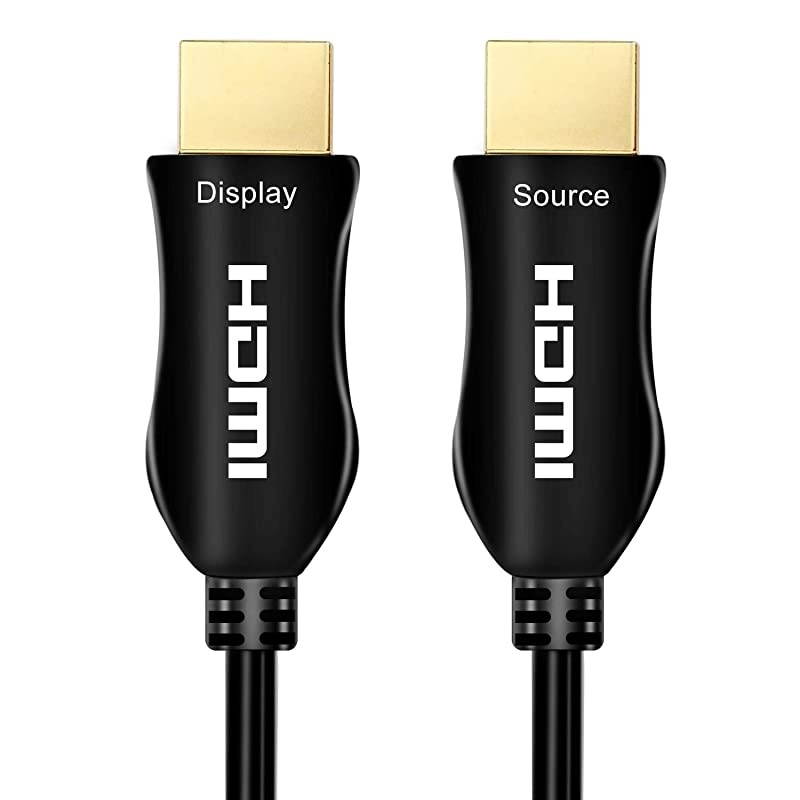 Fiber Optic HDMI Cable 328 Feet, 18Gbps 60Hz(4:4:4, HDR10, HDCP2.2) 1440p 144Hz, One Direction
