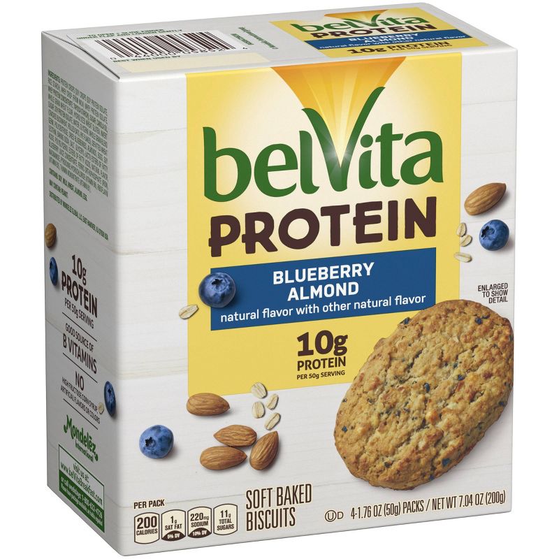 belVita Protein Blueberry Almond Breakfast Bars - 4ct