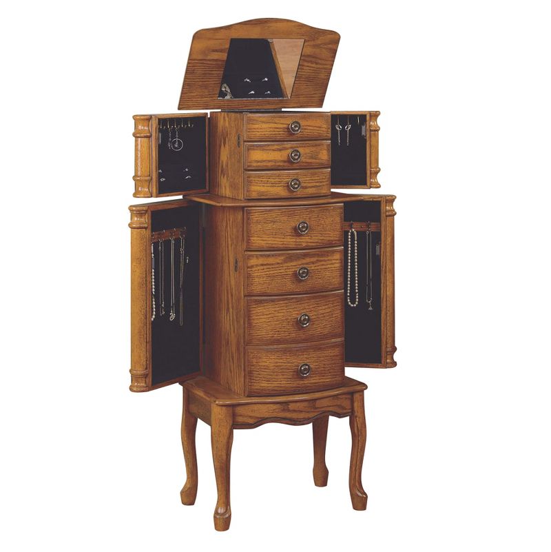 Marie Jewelry Armoire Oak - Powell Company