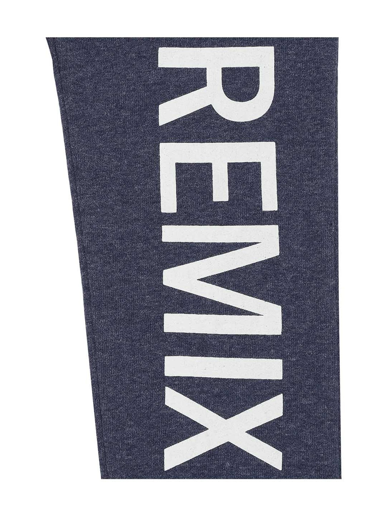 Mystere Paris Kids Navy Cotton Printed Joggers