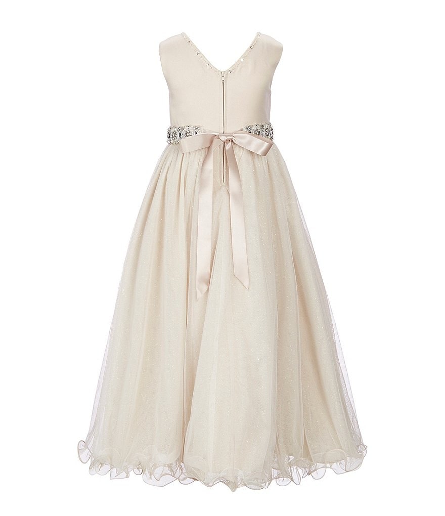 Badgley Mischka Little Girls 4-6X 3D Floral Hi-Low Dress