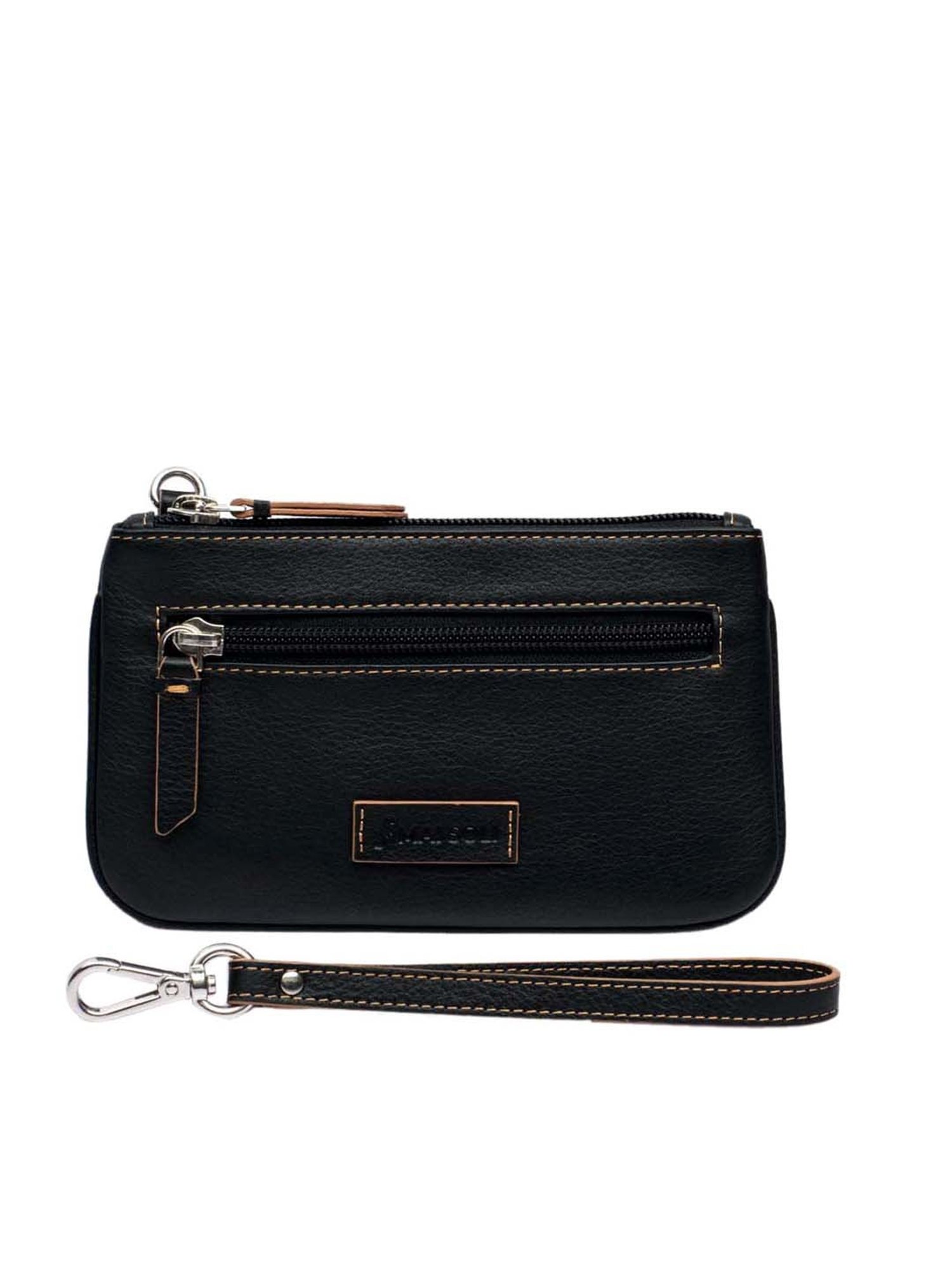 Mai Soli Virginia Small Slim Wristlet Pouch - Black