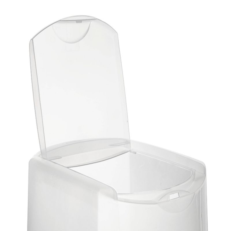 Sterilite 40" Clear Vertical Wrap Box Red Lid