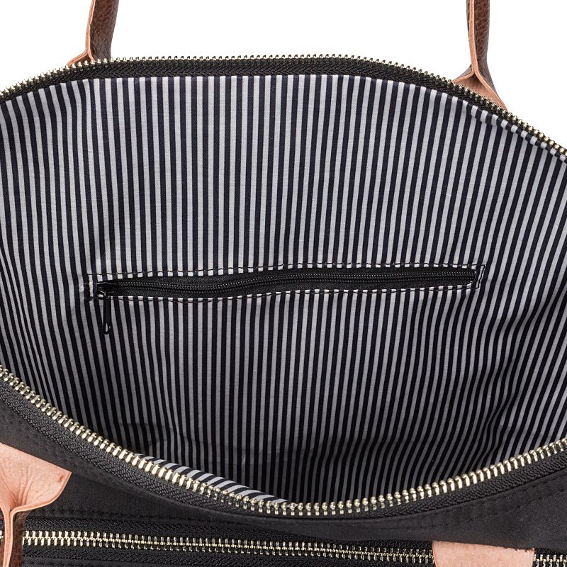 Cathy's Concepts Black Microfiber Weekender Tote